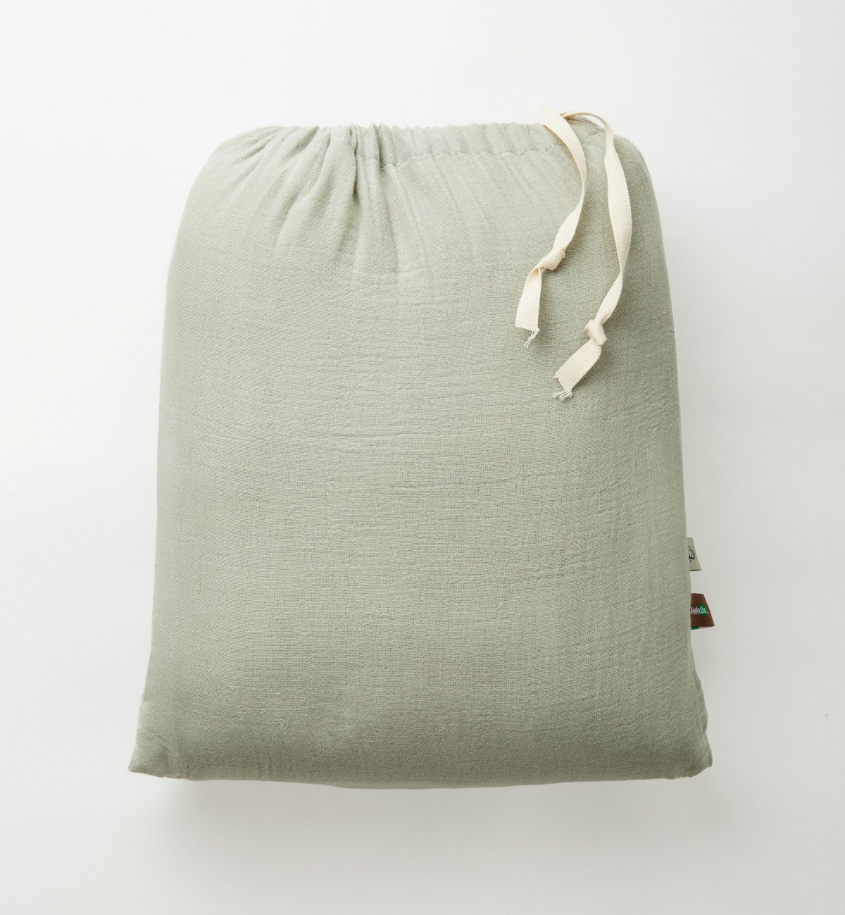 Drap plat en Coton Bio froissé pour lit adulte