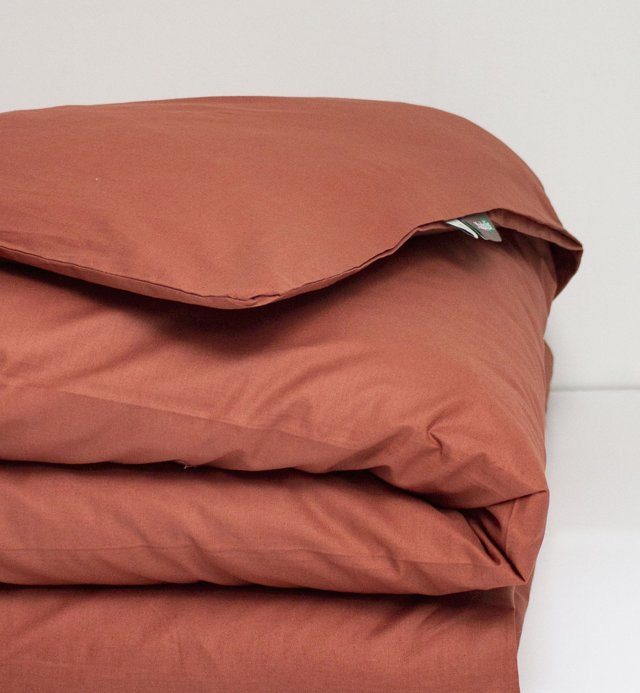 Duvet cover adult plain in Organic Cotton