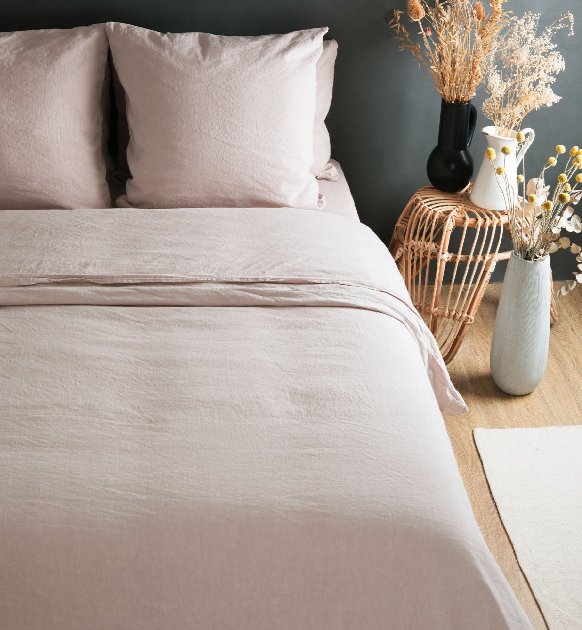 Drap plat adulte en lin et Coton Bio