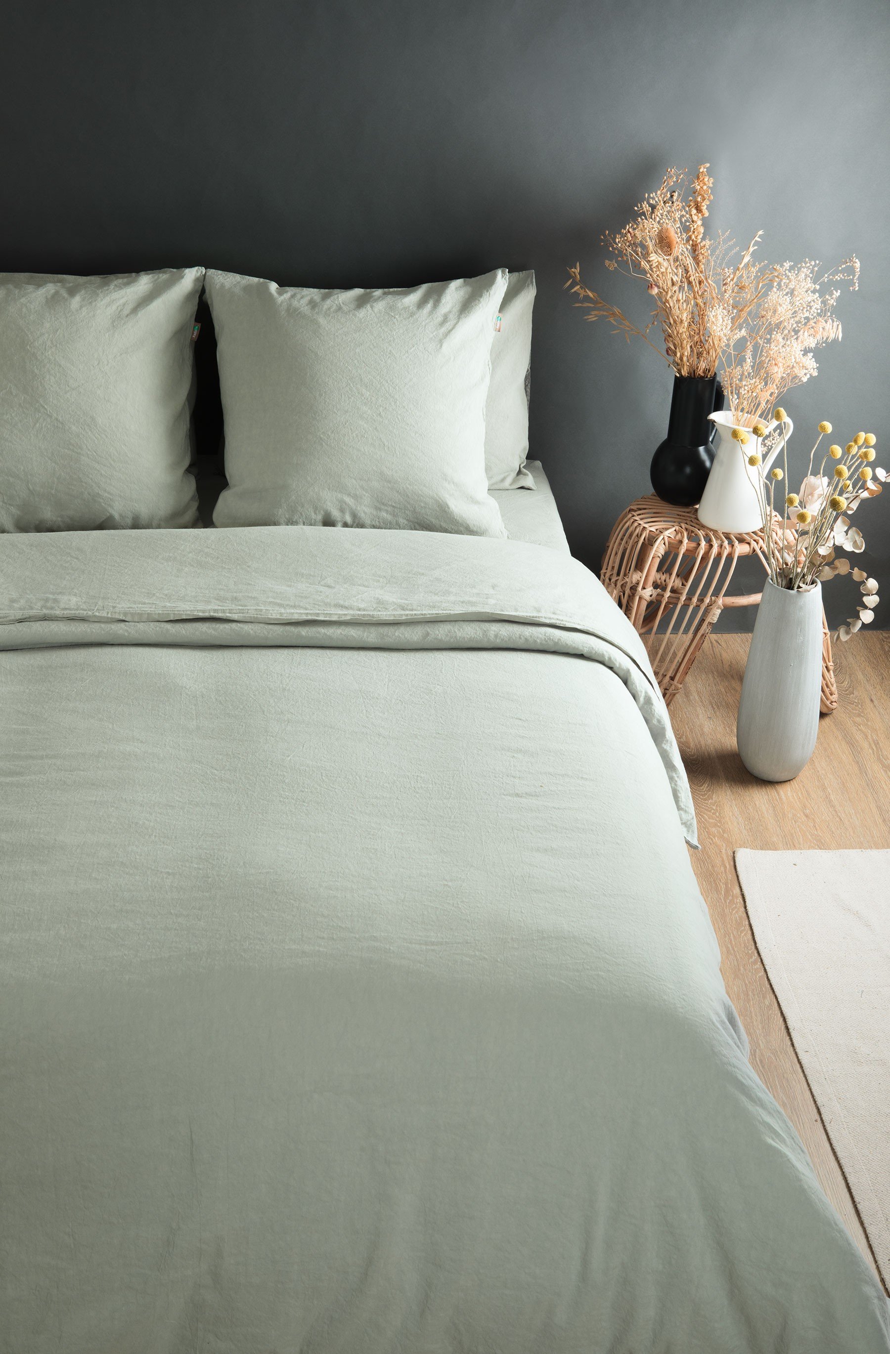 Adult duvet cover in Organic Cotton and linen + Kadolis pillowcases | Kadolis Adult duvet cover in Organic Cotton and linen + Kadolis pillowcases | Kadolis