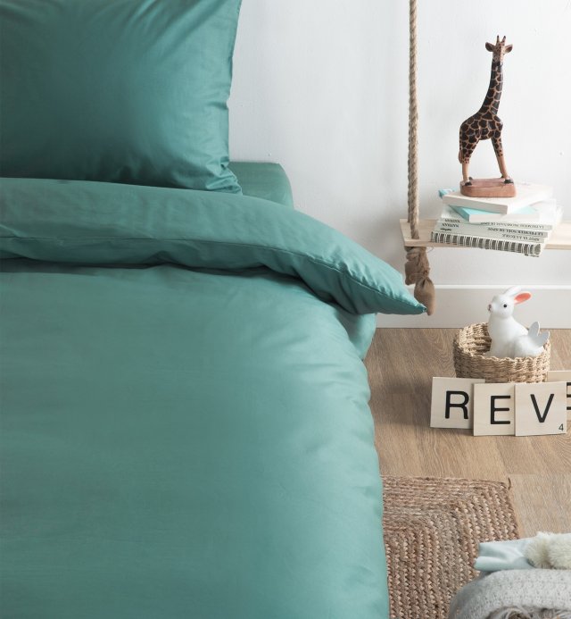 Lençol adaptado para cama de solteiro TENCEL™ e algodão orgânico - Criança