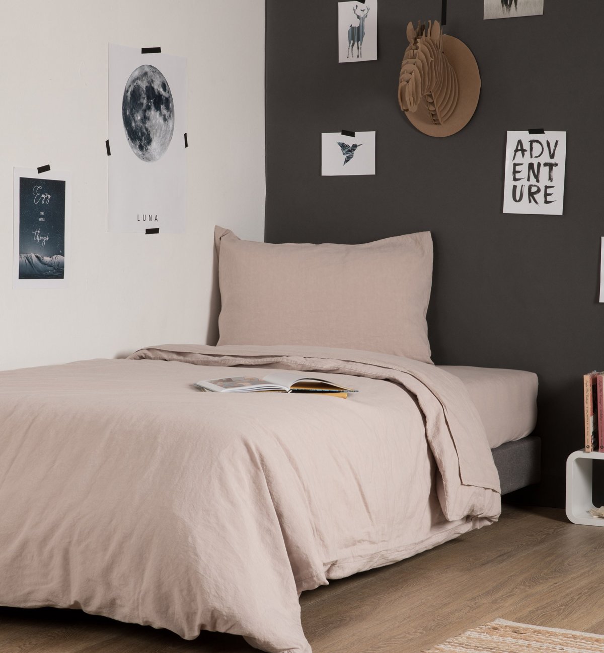 Drap plat enfant en lin et Coton Bio