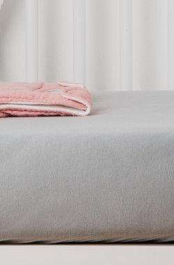 Spannbettlaken Unifarben Bio jersey -Baumwolle Babybett