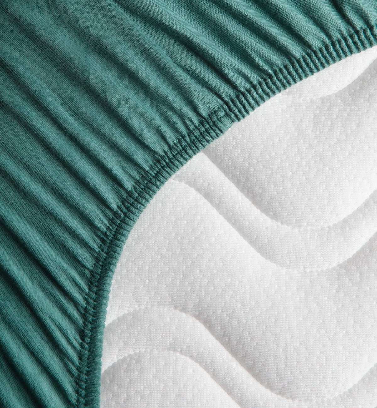Fitted sheet organic cotton jersey for adult mattress - Kadolis