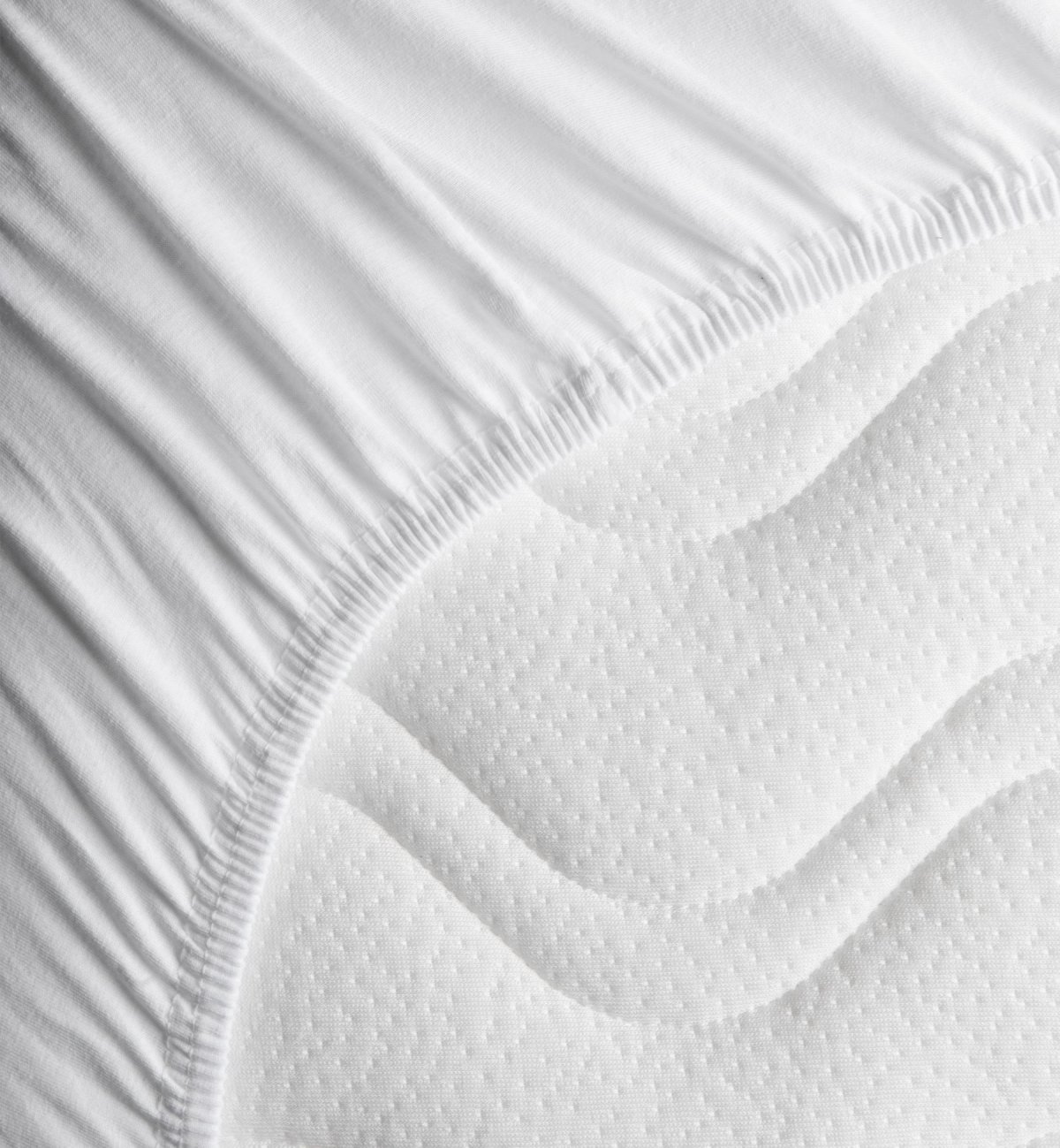 Drap housse bébé en coton bio 60x120+B15cm - blanc - CALA