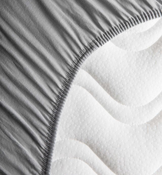 Spannbettlaken Bio-Baumwolle Jersey für Erwachsenenmatratze