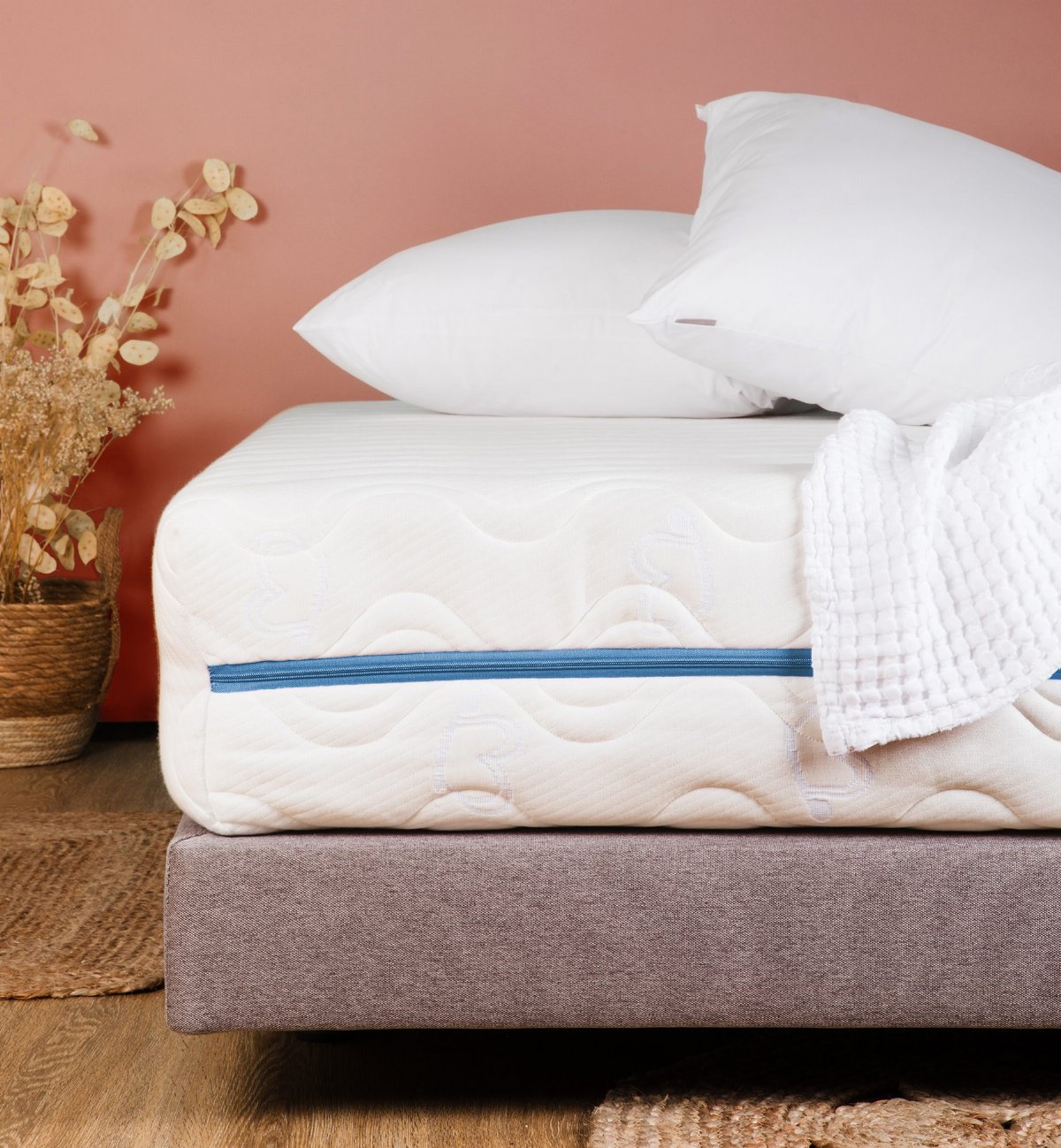 Ensemble matelas adulte, alèse et couette en matières naturelles et saines- Kadolis