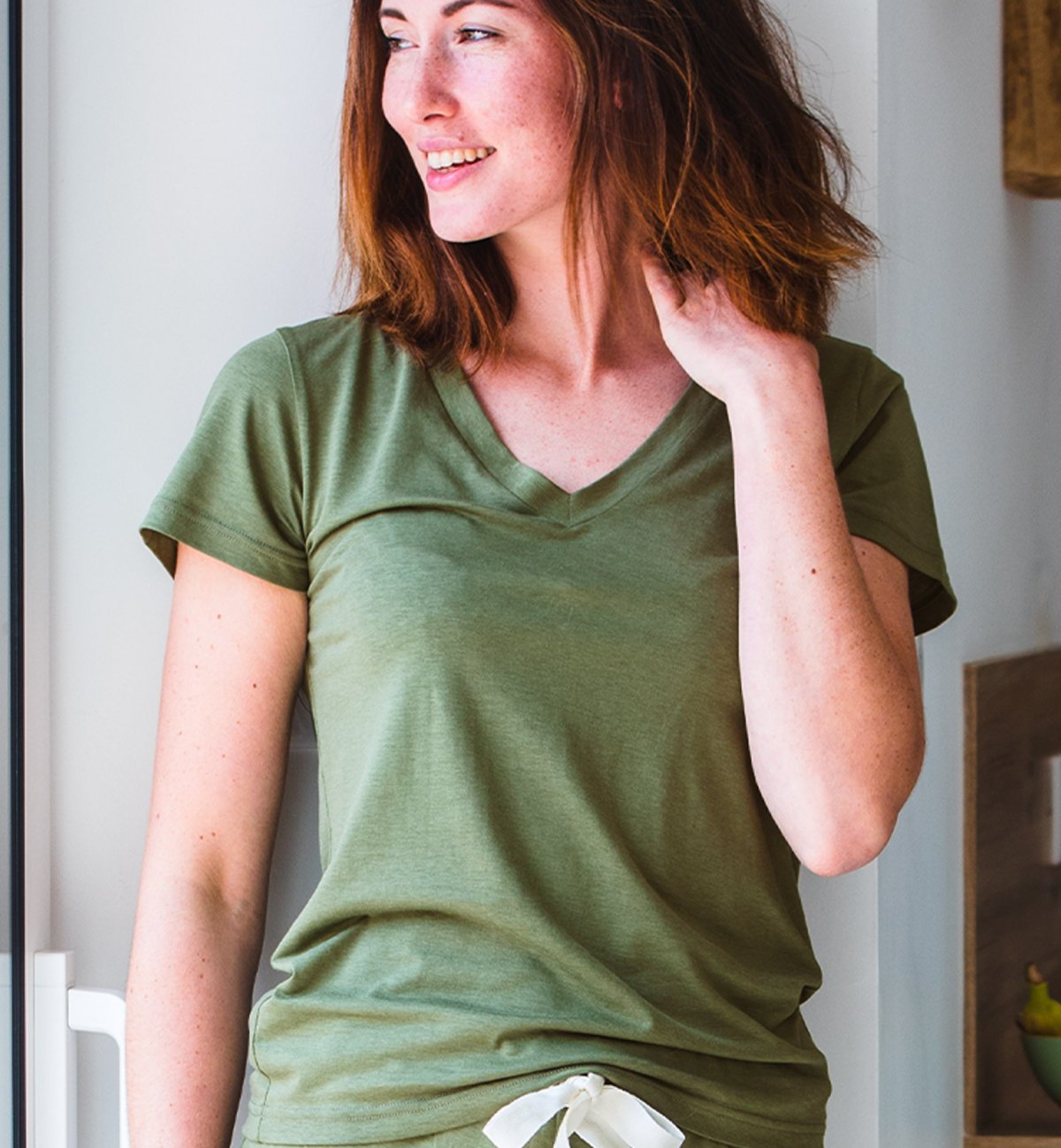 Women's Organic Cotton and TENCEL™ pyjama shorts set