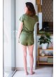 Conjunto de pantalón corto de pijama para mujer de algodón orgánico y Tencel™ - Kadolis