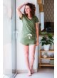 Women's organic cotton and Tencel™ pyjama shorts set - Kadolis