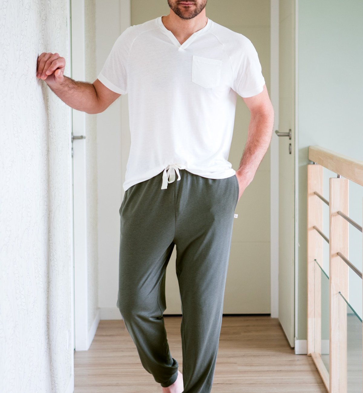 Haut de pyjama homme - Coton Bio et TENCEL™ - taille S au XXL