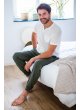 Pijama corto para hombre de algodón orgánico y Tencel™ - Kadolis