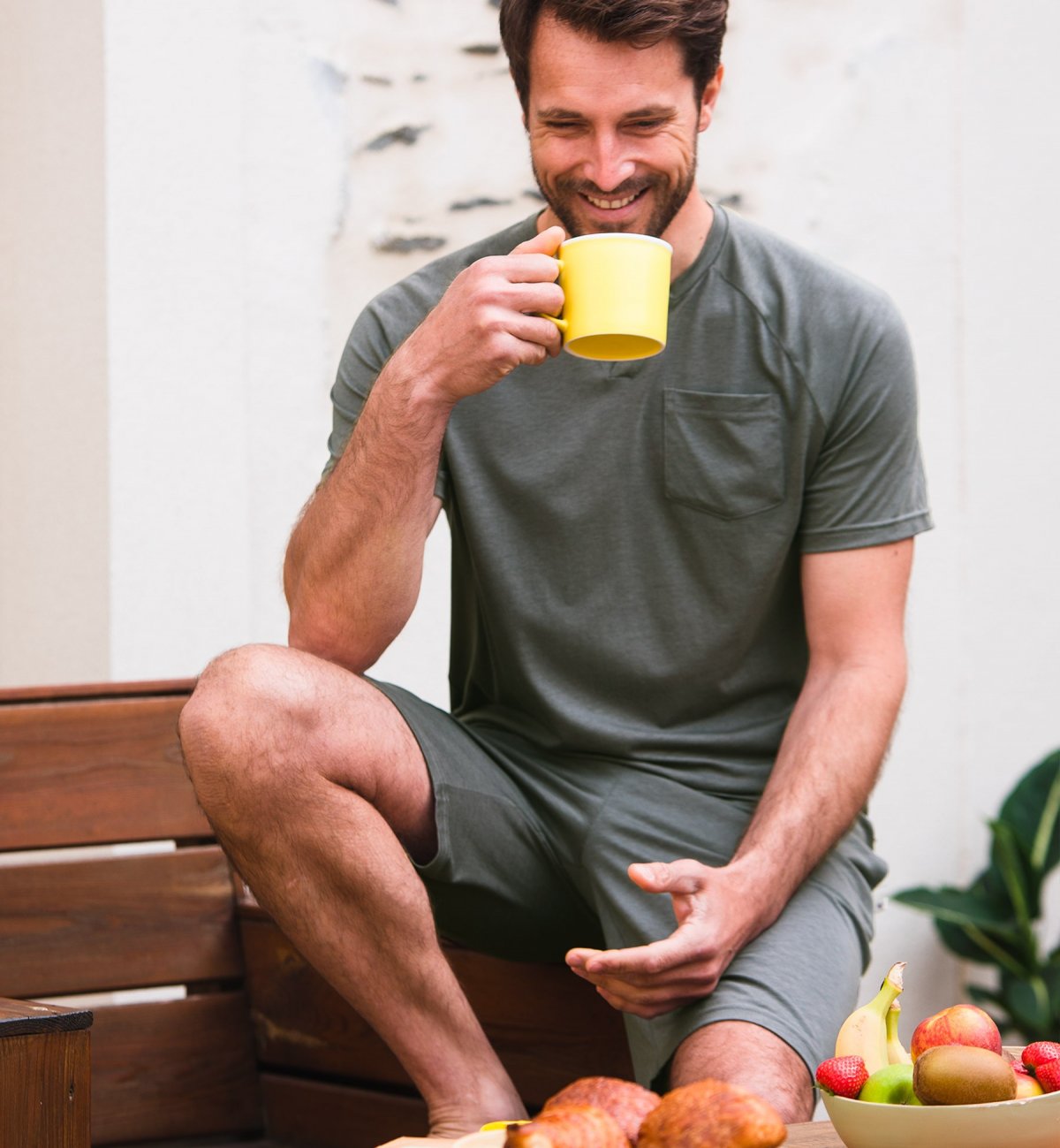 Pyjama-Set aus Bio-Baumwolle und TENCEL™ für Männer