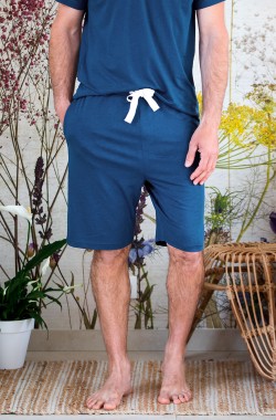 Pantalones cortos de pijama Sonora de algodón orgánico y Tencel™ para hombre