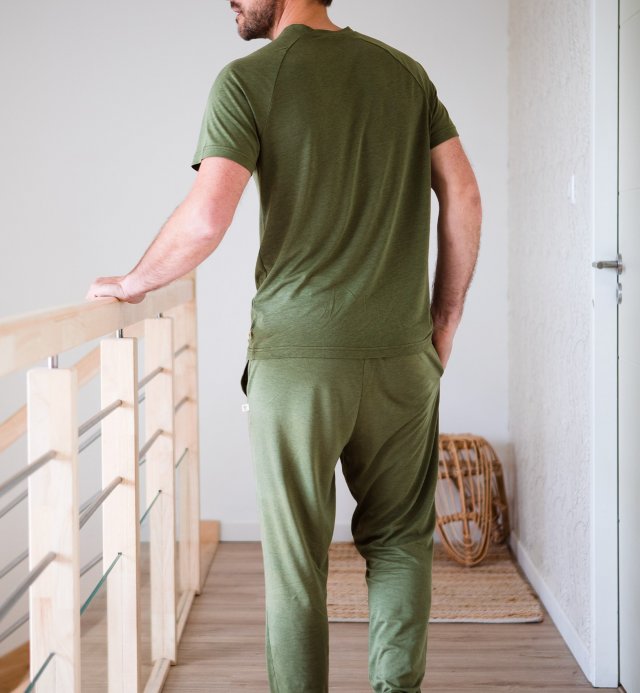 Pantalon de pyjama homme en Coton Bio et TENCEL™ Sonora XS au XL