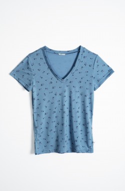 Women's pyjama top in Organic Cotton and  TENCEL™ Sonora