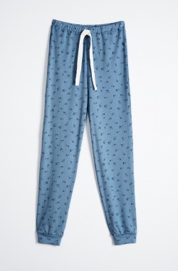 Sonora Pyjamahose aus Bio-Baumwolle und Tencel™ für Damen - Kadolis