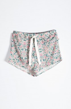 Pantalones cortos de pijama de mujer en algodón orgánico y Tencel™ Sonora - Kadolis