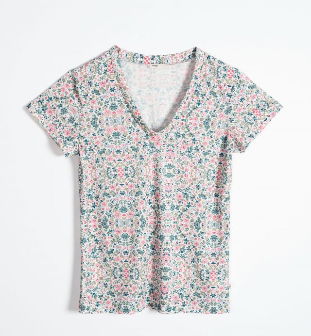 Camiseta de pijama de mujer en Algodón Orgánico y  TENCEL™ Sonora