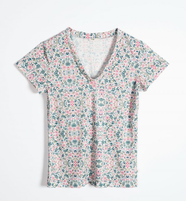 Women's pyjama top in Organic Cotton and  TENCEL™ Sonora