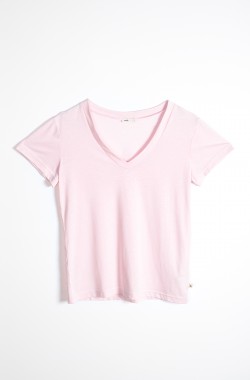 Camiseta de pijama de mujer en algodón orgánico y Tencel Sonora - Kadolis