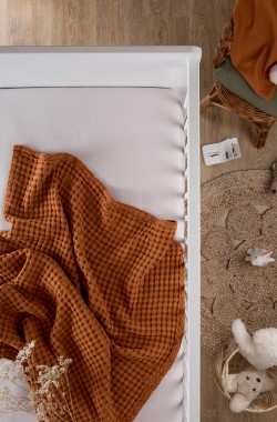 Plaid Paros Bébé en Coton Bio pour Poussette ou Landau