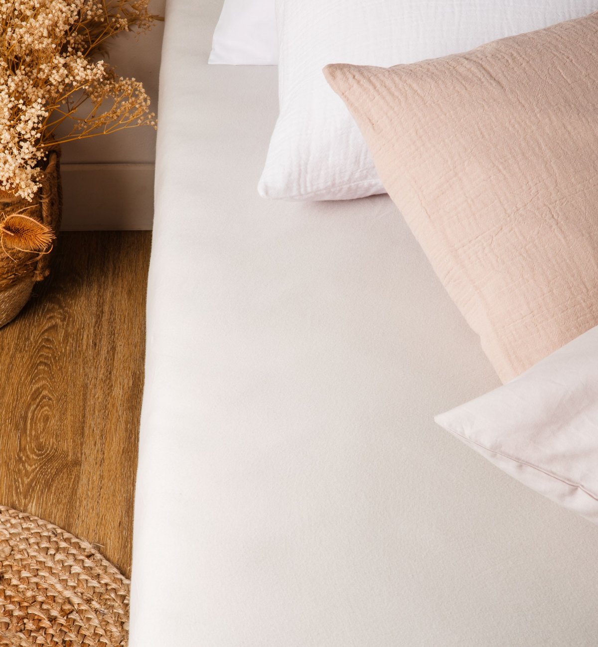 Drap-housse en Coton Bio pour matelas enfant coloris au choix