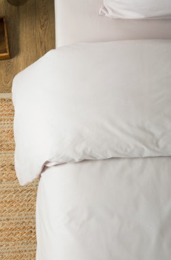 Housse de couette en Coton Bio uni pour lit adulte