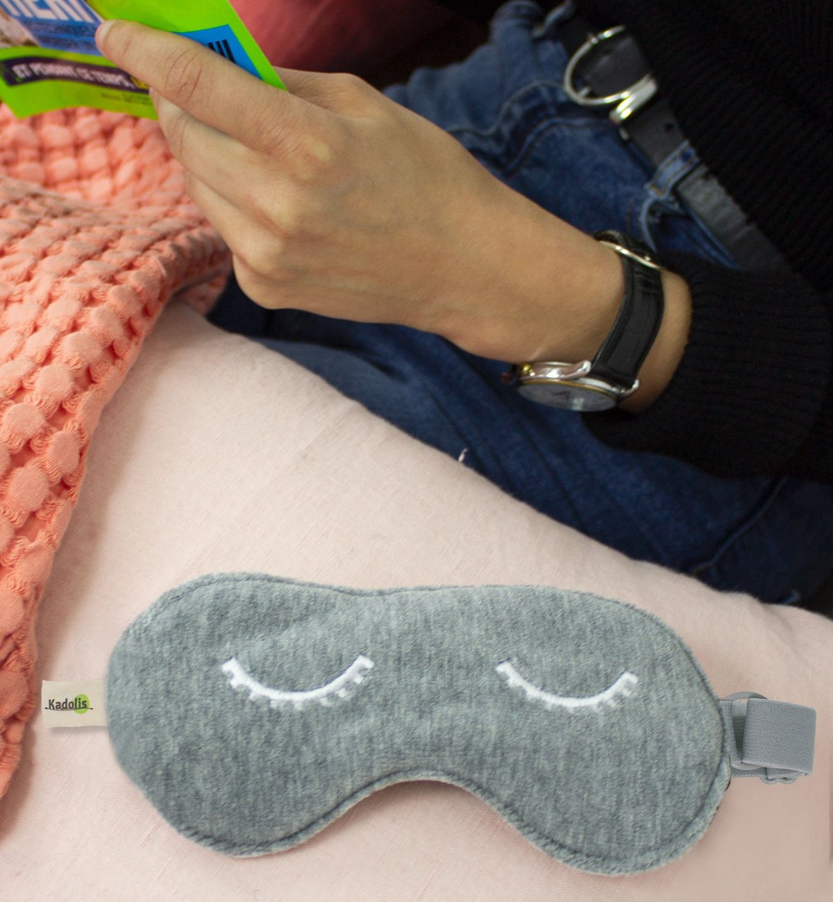 Reisemaske für Erwachsene aus Bio-Baumwolle Kadolis