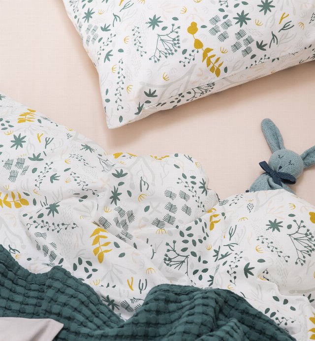 Duvet cover in Organic Cotton for Yukari baby bed