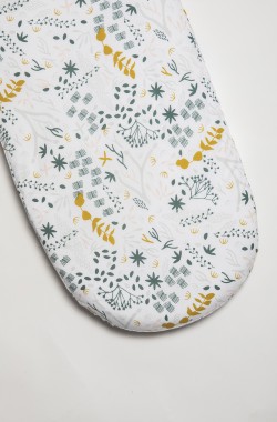 Drap housse bébé motifs Yukari en Coton Bio pour landau