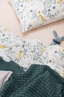 Organic Cotton pillowcase with Yukari pattern