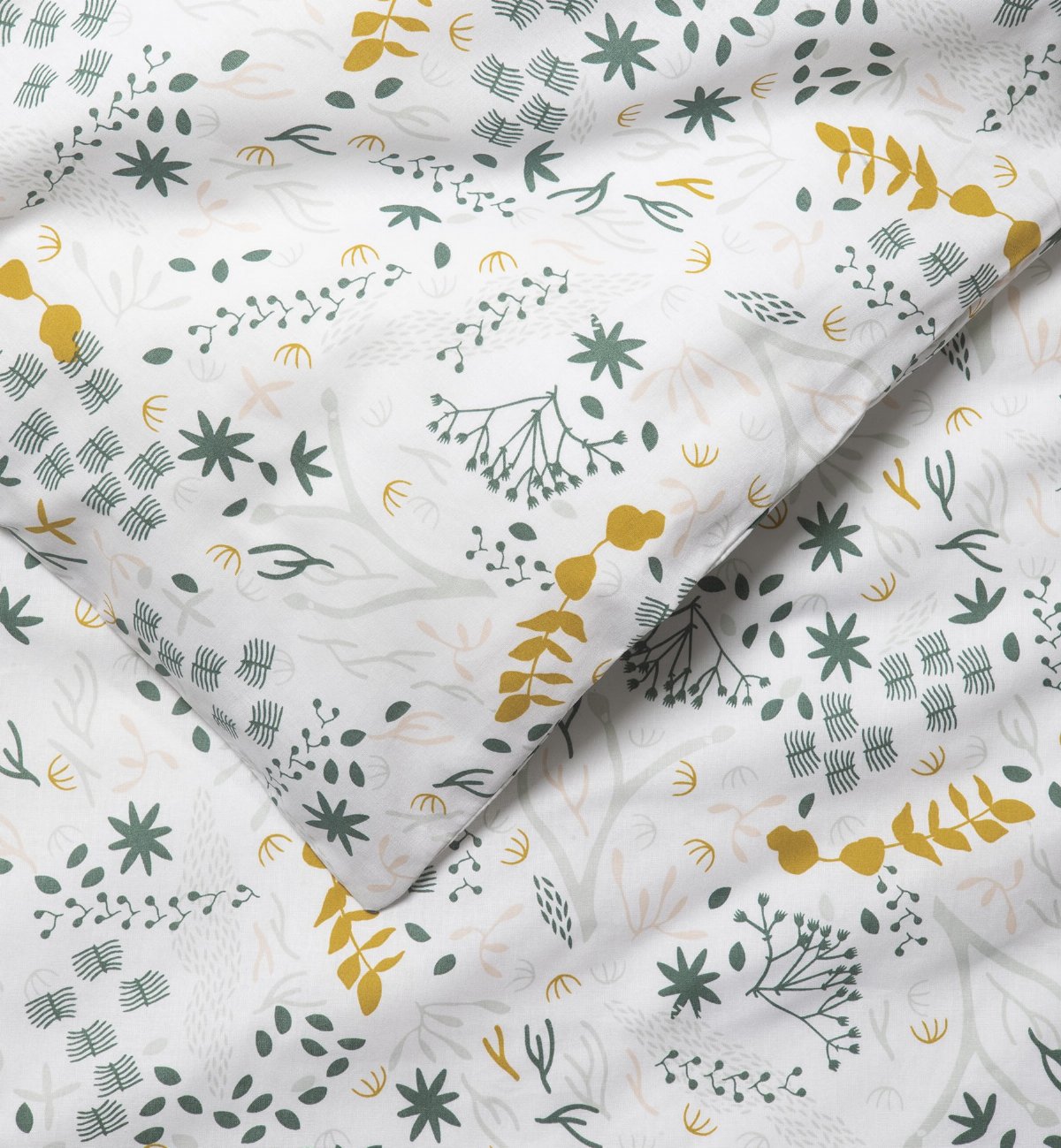 Duvet cover for single bed in Organic Cotton Yukari