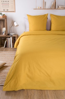 Bettbezug Unifarben Bio-Baumwolle Doppelbett