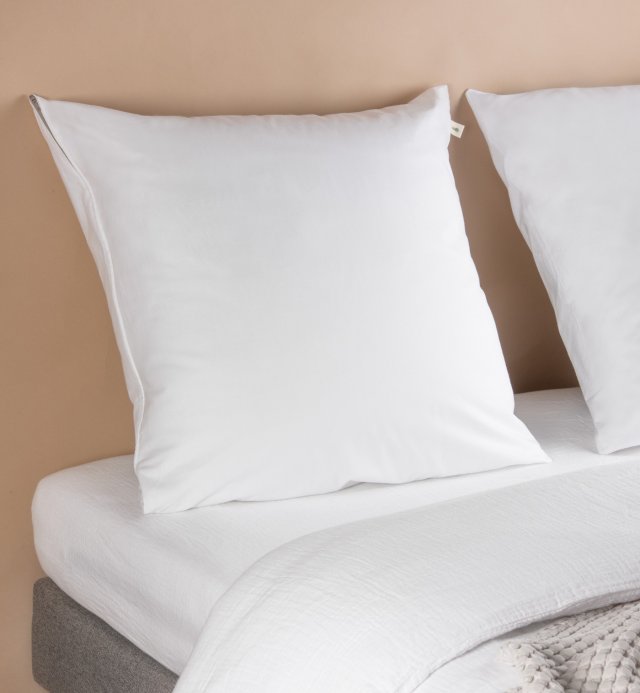 Pillow with removable cover in Kadolis Organic Cotton 40x60 - 50x70 - 60x60