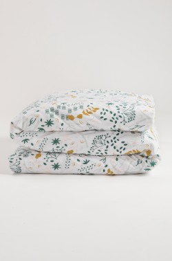 Adult duvet cover in Organic Cotton with Yukari pattern