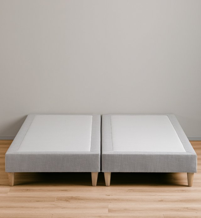 Sommier tapissier - adulte et enfant - scandinave -base bois et tissu 3D