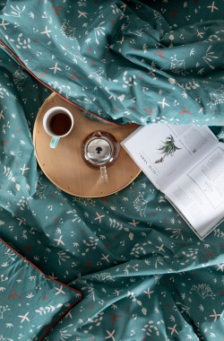 Capa Duvet Ikebana Algodão Orgânico Adulto