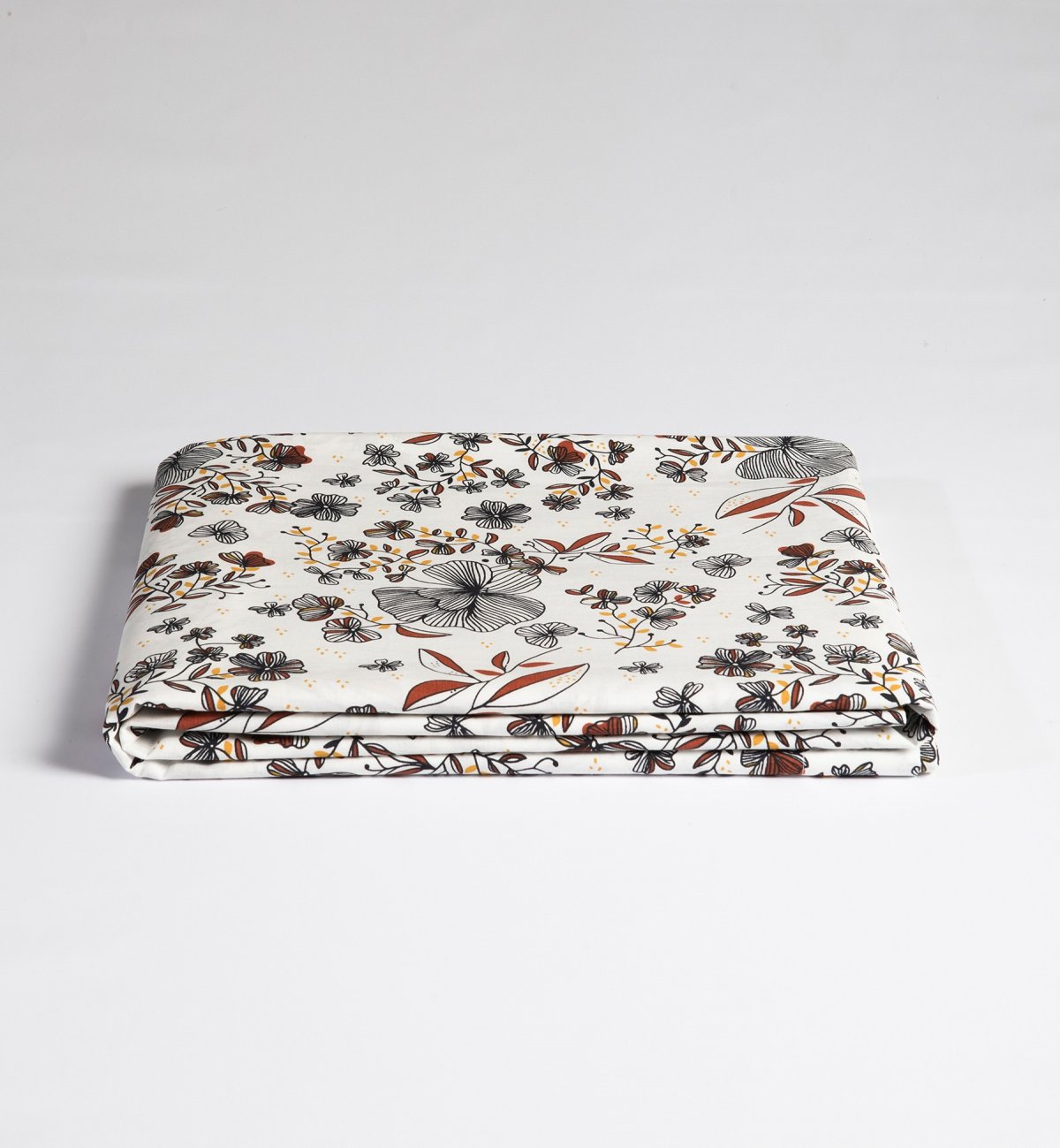 Drap plat imprimé fleuri pour enfant en Coton Biologique gamme Flora