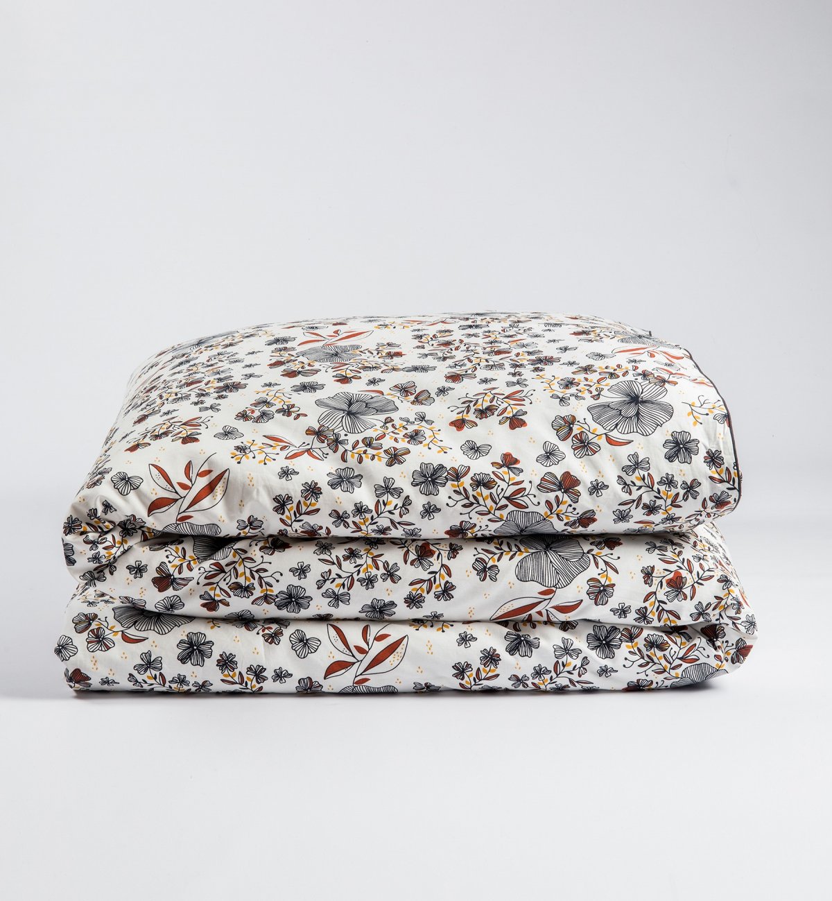 Bettdeckenbezug für Erwachsene aus Bio-Baumwolle mit Ikebana-Muster