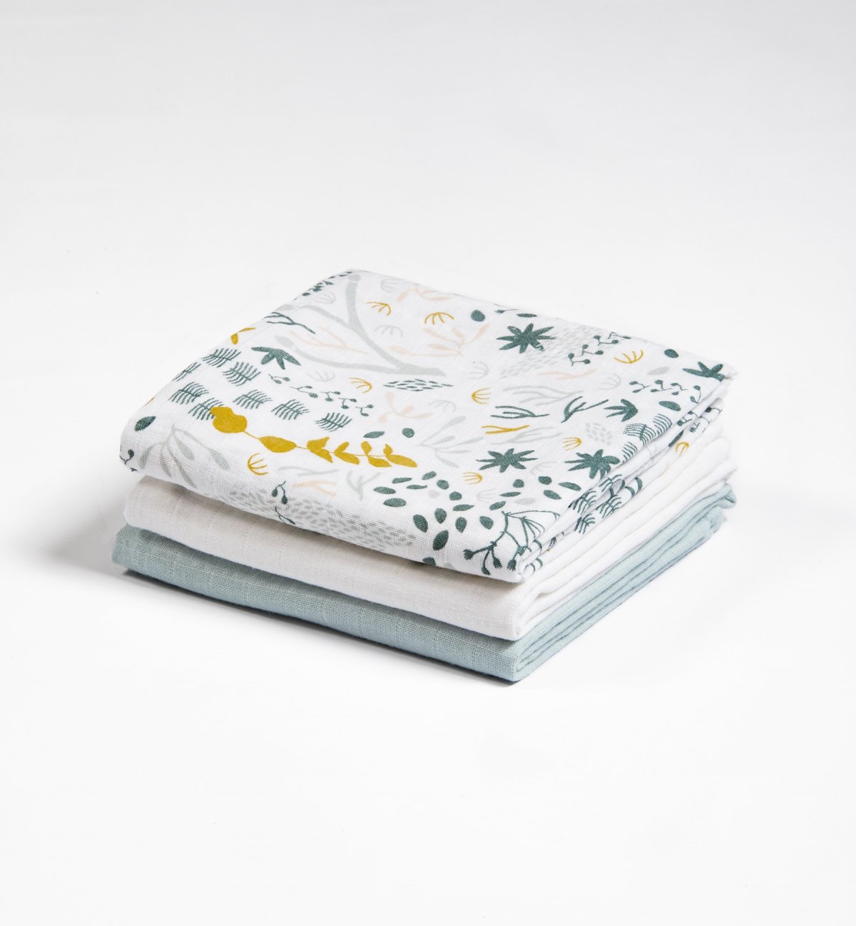Set van 3 biokatoenen luiers met sterren 60x60 cm Kadolis