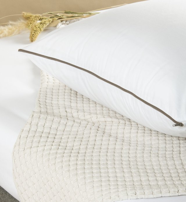 Almohada extraíble con funda de algodón ecológico Kadolis 40x60 - 50x70 - 60x60