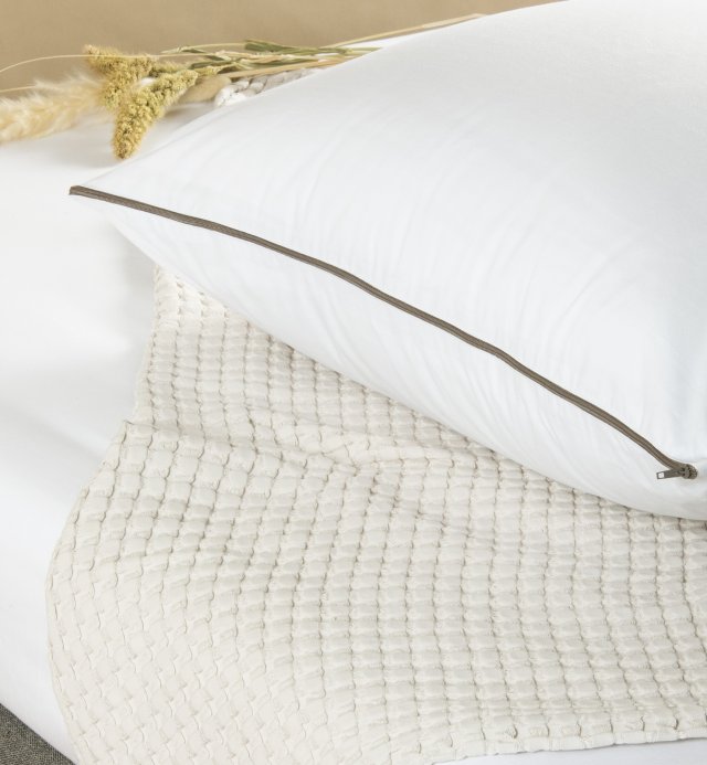 Pillow with removable cover in Kadolis Organic Cotton 40x60 - 50x70 - 60x60