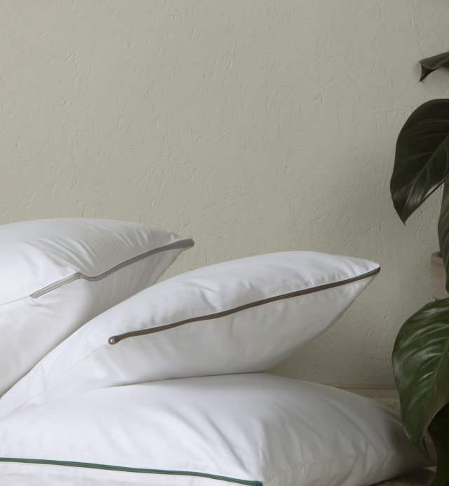 Pillow with removable cover in Kadolis Organic Cotton 40x60 - 50x70 - 60x60