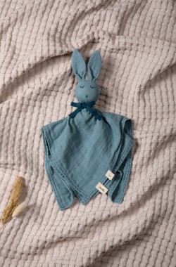 Organic cotton cuddly toy rabbit