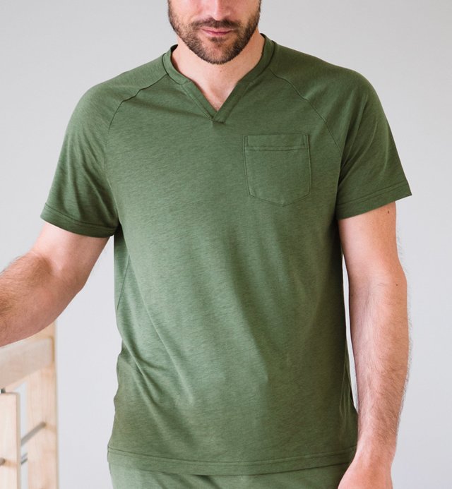 Haut de pyjama homme - Coton Bio et TENCEL™ - taille S au XXL