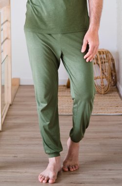 Pantalon de pyjama homme en coton bio et Tencel™ Sonora