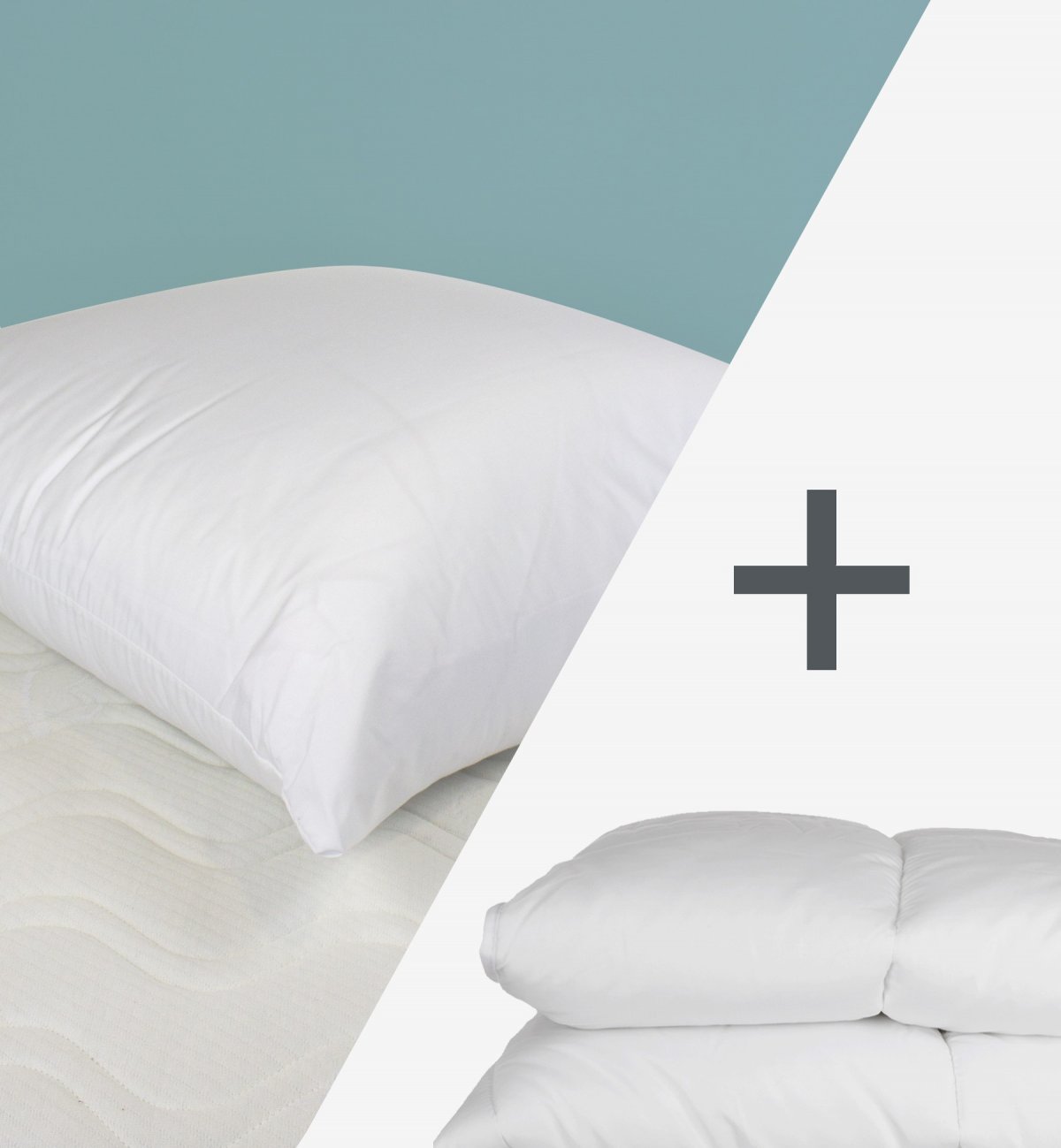 Set piumone + cuscino in Cotone bio e TENCEL™ per letto singolo