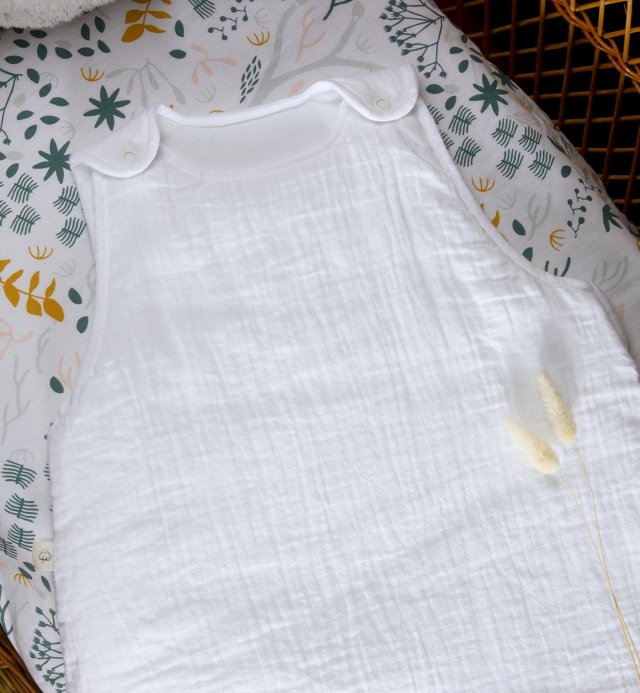 Saco de dormir de verão em gaze de algodão orgânico TOG 1 - 4 cores