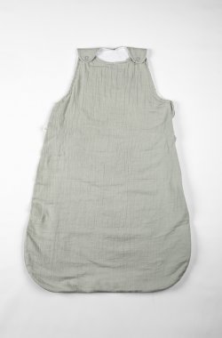 Summer sleeping bag in Organic Cotton gauze with matching pouch